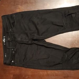 Hollister Ripped Black Skinny Jeans - 30W 30L